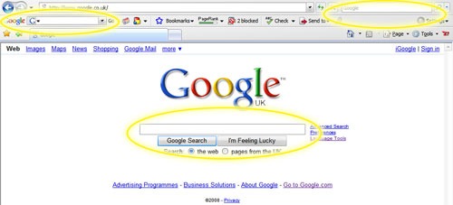 Google search bars
