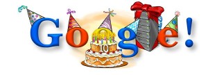 Google 10th Birthday Logo